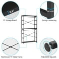 thumbnail image 5 of Tribesigns Free-standing Closet Organizer with 3 Storage Shelves and 2 Hanging Rod, Large Standing Clothes Garment Rack, 5 of 7