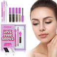thumbnail image 3 of Professional Eyebrow Makeup Kit with Pencils Powder and Brushes for Natural Waterproof Looks, 3 of 8