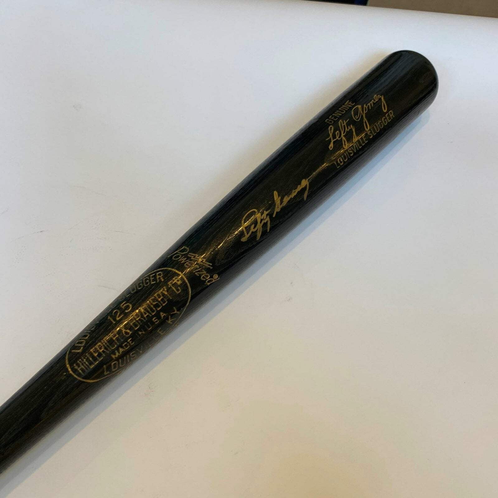 Rare Lefty Gomez Signed Louisville Slugger Game Model Bat With JSA COA