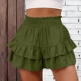 thumbnail image 5 of Flowy Shorts for Women Summer Elastic High Waist Ruffle Tiered Clothes Casual Boho Comfy Skirt Shorts, 5 of 5