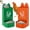Green and orange, variant on Chicken Grit and Oyster Shell Feeder for Hens – US Patent Pending – Heavy-Duty Metal Chicken Feeder with Rounded Edges – Chicken Coop Accessories Improve Eggshell Quality and Hen Health