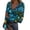 Dark Blue(Floral Print), variant on Shirts for Women Long Sleeve Vintage Ribbed Slim Fit Vintage Floral Print Underwear Tops Spring Fall Trendy Party Casual V Neck Undershirts S