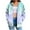 Light Blue, variant on Scyoekwg Womens Coats Trendy s Hoodies Dressy Casual Loose Gradient Color Graphic Sweatshirt Long Sleeve Hooded Zipper Drawstring Fleece Coats with Pocket Pullover(Light Blue,L)