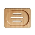 thumbnail image 2 of Nkmbld Soap Dish for Bathroom, Natural Wood Soap Box Self-Draining Soap Holder Keeps Soap Bars Dry and Clean, Brown, 2 of 9