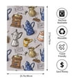 thumbnail image 4 of Kll Antique Vintage Teapot Coffee Grinder Ultra Absorbent & Soft Hand Towels For Bath, Hand, Face, Gym And Spa-27.5x16in, 4 of 9