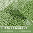 thumbnail image 6 of Findosom Bathroom Rugs Set of 3,Non Slip Thick Absorbent Chenille Bath Rugs with U Shape Contour,Machine Washable Quick Dry Soft Bath Mat for Tub Shower Bathroom Decor,20"x32"+20"x26"+U 20"x24" Green, 6 of 8