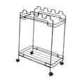 thumbnail image 2 of Marco de soporte para bolsa de basura portátil con ruedas, soporte para bolsa de hojas multiuso, soporte para bolsa de basura para acampar, patio de, 2 of 7