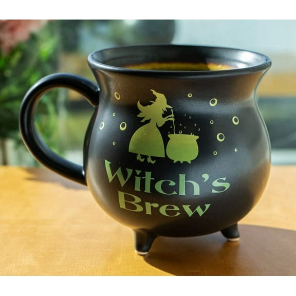 Wicca Witch's Brew Magic Potion Cauldron Porcelain Soup Bowl Large Coffee Mug