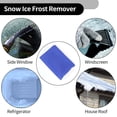 thumbnail image 3 of Unique Bargains 1pc 17x25cm Universal Car Ice Scraper Glove Insulated Warm Mitt Glove W/ Snow Frost Remover Fabric Blue, 3 of 7