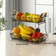 thumbnail image 5 of Advancent Estante para cesta de frutas de 2 niveles, organizador de frutas, escurridor hueco, soporte de drenaje para encimera de cocina para el Organizadores de utensilios de cocina, 5 of 6