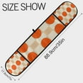 thumbnail image 3 of Yayeee Double Oven Mitt Kitchen Heat Resistant Baking 35" x7" Quilted Glove, Orange Geometric Circles, 3 of 6