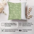 thumbnail image 2 of Ethan Taylor Botanical Throw Pillow Soft Cushion Cover 'William Morris Botanical Pattern IX Botanicals Cottagecore' Classic Pattern Decorative Square Accent Pillow Case, 16x16 Inches, Green, Gray, 2 of 5