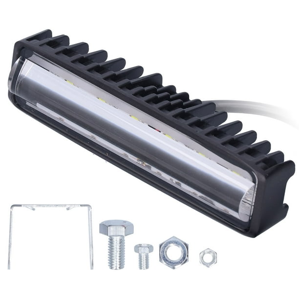 Luz de trabajo LED blanca de 18 W, lámpara de barra delantera universal para coches, motocicletas y vehículos todoterreno.