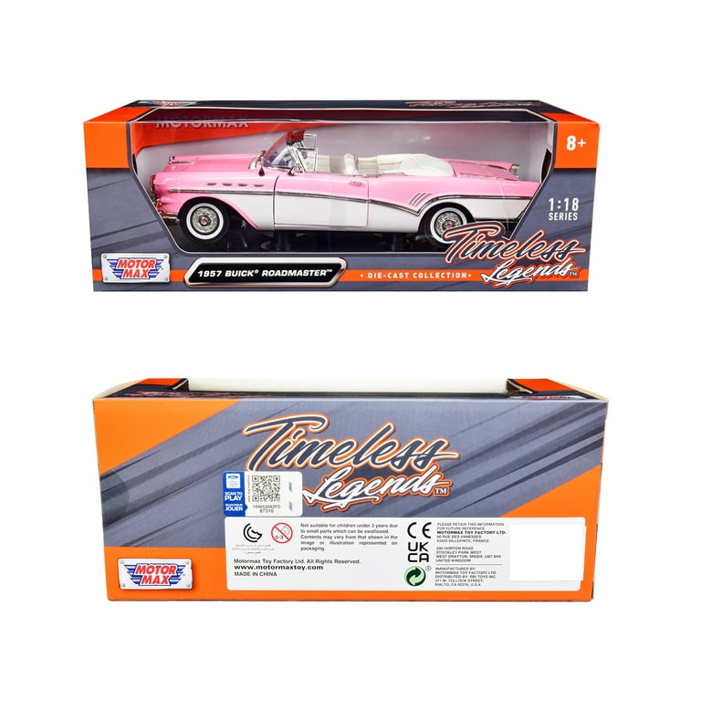 Amazon.co.jp: 1/18 ビュイック ロードマスター 1957 ピンク