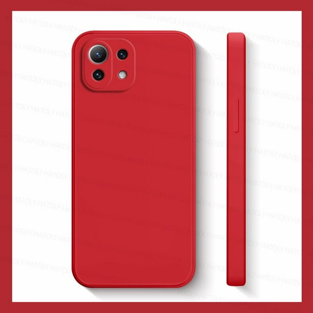 Funda de silicona líquida a prueba de golpes para Xiaomi Mi 11, 13, 12 Lite, 11i, 11T, 12T, 13 Pro, Redmi Note 10, 11S, 11 Pro