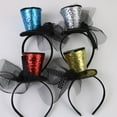 thumbnail image 6 of Yokua Floral Fascinators Top Hat with Glitter Pillbox Hat for Kids Makeup Party, 6 of 19