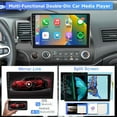 thumbnail image 6 of THONZER 10" Car Stereo Radio w/Carplay Android Auto for Nissan Xtrail Qashqai Rogue 2014-2019 Double Din Android 13 Touchscreen Audio Receiver w/WiFi GPS Navigation Bluetooth Backup Camera Mic- 2+32G, 6 of 7