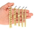 thumbnail image 4 of Nuragold 14K Real Yellow Gold Miami Cuban Lightweight Link Chain Bracelet 7"-9" (3mm-12.6mm) Italian Jewelry for Men & Women, 4 of 12