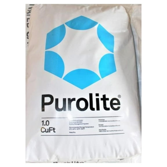 Purolite C-100E Cationic Resin Replacement for Water Softener 1 CuFt Bag Media