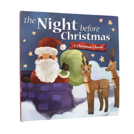 The Night before Christmas Paper Book, Multi-Color, 7.75 in x 7.5 in, Child, Holiday Time
