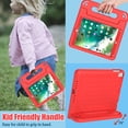 thumbnail image 5 of AVAWO Kids Case for iPad 9.7 2017/2018 & iPad Air 2 - with Screen Protector, Light Weight Shock Proof Handle Stand Kids Case for 9.7-inch iPad 5th & 6th Gen, iPad Air 1 & iPad Air 2 - Red, 5 of 10