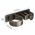 thumbnail image 2 of Hair Tool Holder, Gray No Drill Space Aluminum Wall Mounted Organizer, 1 Pack for Bathroom Vanity Counter Area, Holds Hair Dryer Straightener Curling Iron for Daily Hair Styling Storage, 2 of 6