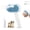 Blue, variant on Pet Steam Brush for Dog & Cat - 3-in-1 Steam Grooming Brush for Shedding & Hair Removal - Self Cleaning Spray Comb with Mist for Long Haired Pets, Blue