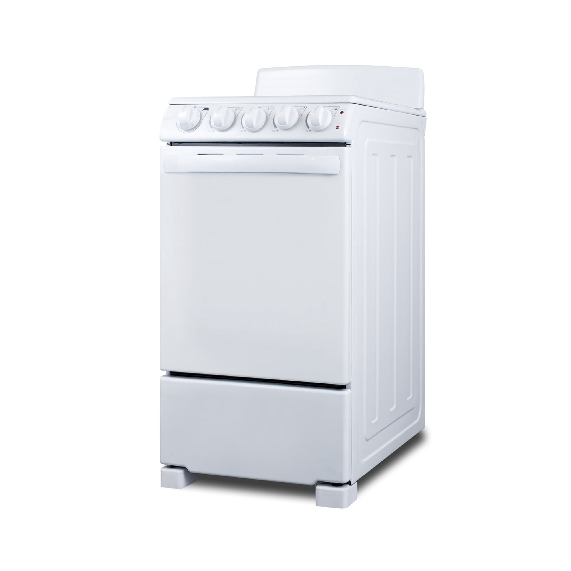 Summit 20 Inch Freestanding Electric Range, Coil Burners, White - RE203W
