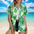 thumbnail image 5 of CaiJunJia Button Down Shirt for Women No Boundaries Short Sleeve asual Hawaiian Shirts Summer Tropical Floral Beach Shirts, 5 of 5