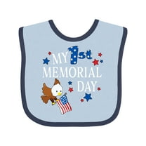 Inktastic My First Memorial Day Eagle Boys or Girls Baby Bib