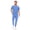 Ceil Blue, variant on Men Scrubs Set - Stretch V-Neck Scrub Top with 7-Pocket Pants, Anti-Wrinkle, Yoga Waistband Workwear Scrubs for Men