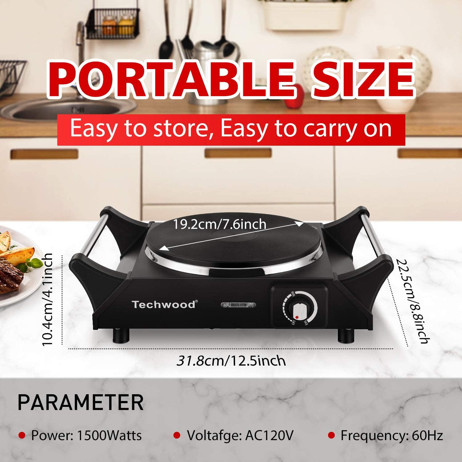 techwood hot plate single burner