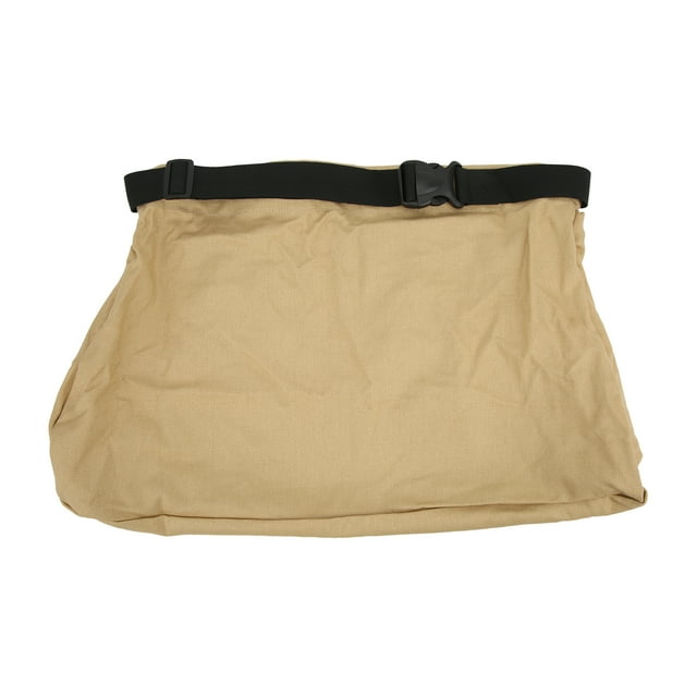 Bolsa de recolección con diseño montado en la cintura, tela Oxford, plegable, lavable, reutilizable, bolsa de almacenamiento de frutas para forrajeo, color caqui