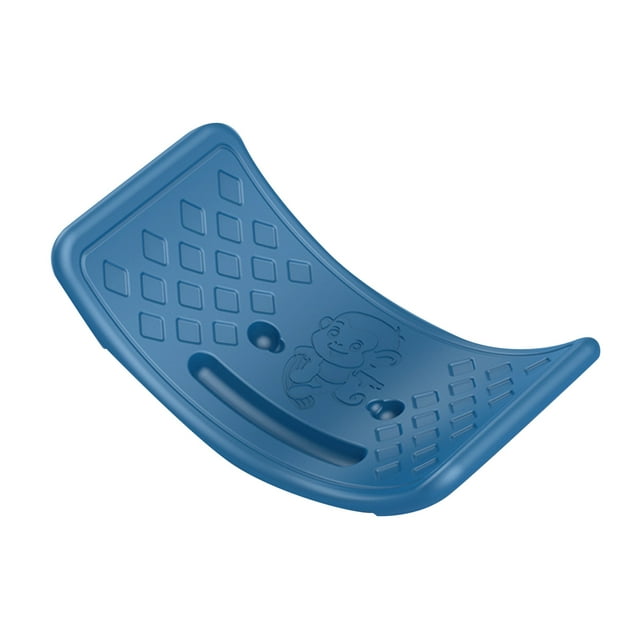 Tabla de equilibrio de plástico para niños, bebés y adolescentes, tabla de entrenamiento de equilibrio con pelota elástica azul