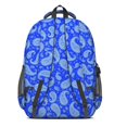 thumbnail image 3 of Paisley and Damask Blue Pattern Cute School Backpack Bag with Padded Back and Adjustable Shoulder Straps 16.9 X 12.6 X 5.9 Inches, 3 of 5