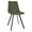 Green, variant on LeisureMod Markley Modern Leather Dining Side Chair With Metal Legs Peacock Blue