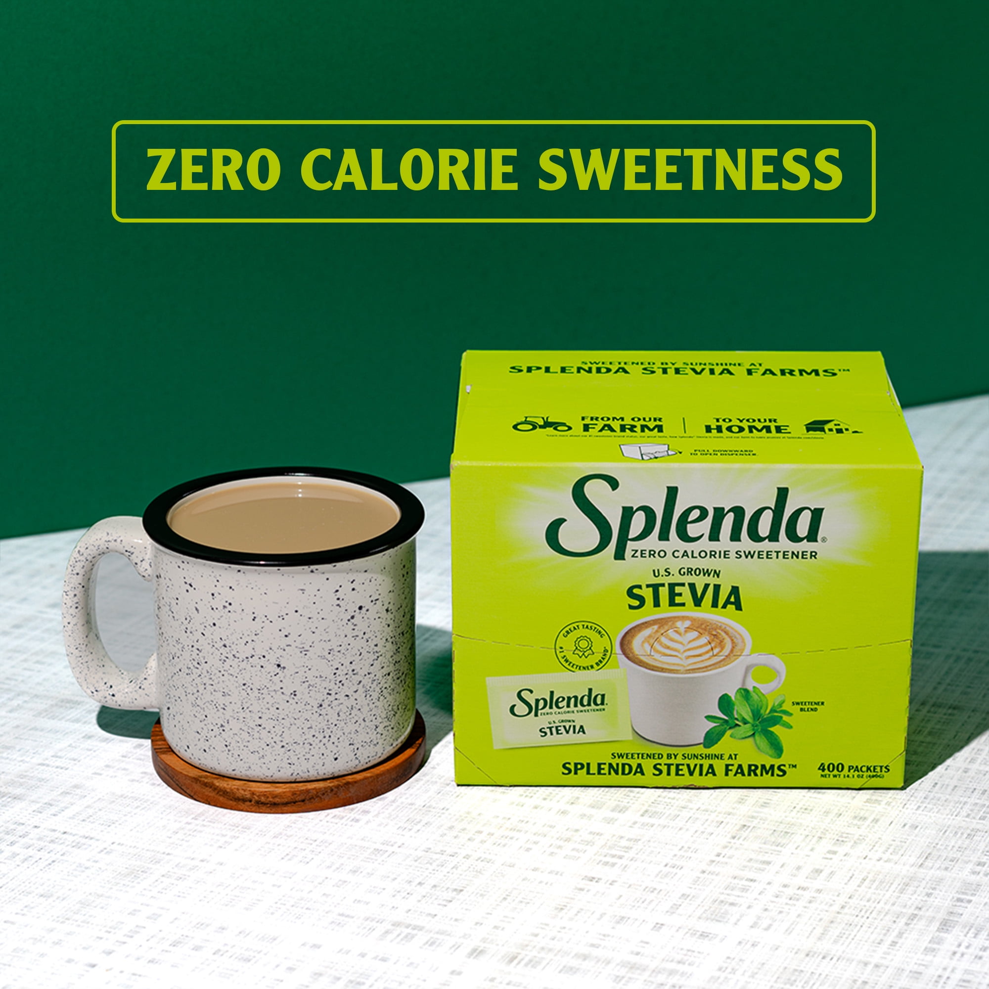 (4 pack) Splenda Stevia Sweetener Packets - 400CT