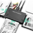 thumbnail image 1 of Dsseng USB IDE Adapter USB 3.0 to SATA IDE Hard Drive Converter Combo for 2.5”/3.5” DE SATA SSD Hard Drives Disks with 12V 2A Power Adapter and USB 3.0 Cable for Laptops, 1 of 7
