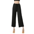 thumbnail image 1 of Wide Leg High Waist Stretch Dance Training Pants for Women, Polyester, Elastic Waist, Multiple Sizes, 1 of 4