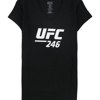 UFC Womens No. 246 McGregor Vs Cowboy Graphic T-Shirt, Black, Medium