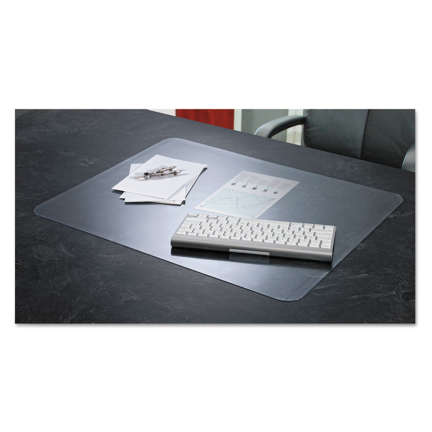 47 x 23 Inch Plastic Computer Pad for Desk Office Desk Mat Clear Textured 