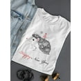 thumbnail image 3 of Happy New Year Hedgehog T-Shirt Women -Image by Shutterstock, Female Medium, 3 of 4