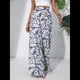 thumbnail image 4 of Pantalones Palazzo Elásticos de Pierna para Mujer, Informales, Cómodos y de Cintura Media. Estilo 1 M, 4 of 8