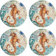 thumbnail image 1 of Posavasos de piedra con soporte para bebidas, base de corcho Ocean Beach Theme Tropical, para el calentamiento de la casa Zhivalor  CPB-DE-WX854-4, 1 of 5