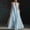 Light Blue, variant on ClodeEU Women's Halter Neck V Neck Sleeveless Maxi Dress, Formal Evening Sundress Black,Women's Plus L