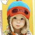 thumbnail image 2 of Toddler Baby Girls Boys Woolen Winter Warm Pilot Caps Kids Cute Earflap Beanie Hats, 2 of 6