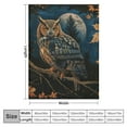 thumbnail image 4 of Orinice Blue Owl Blanket for Adults Kids Gifts Autumn Leaves Flannel Throw Blankets Soft Comfy Lightweight for Home Decor Couch Bed Sofa 60x50 Inches 60x80in, 4 of 6