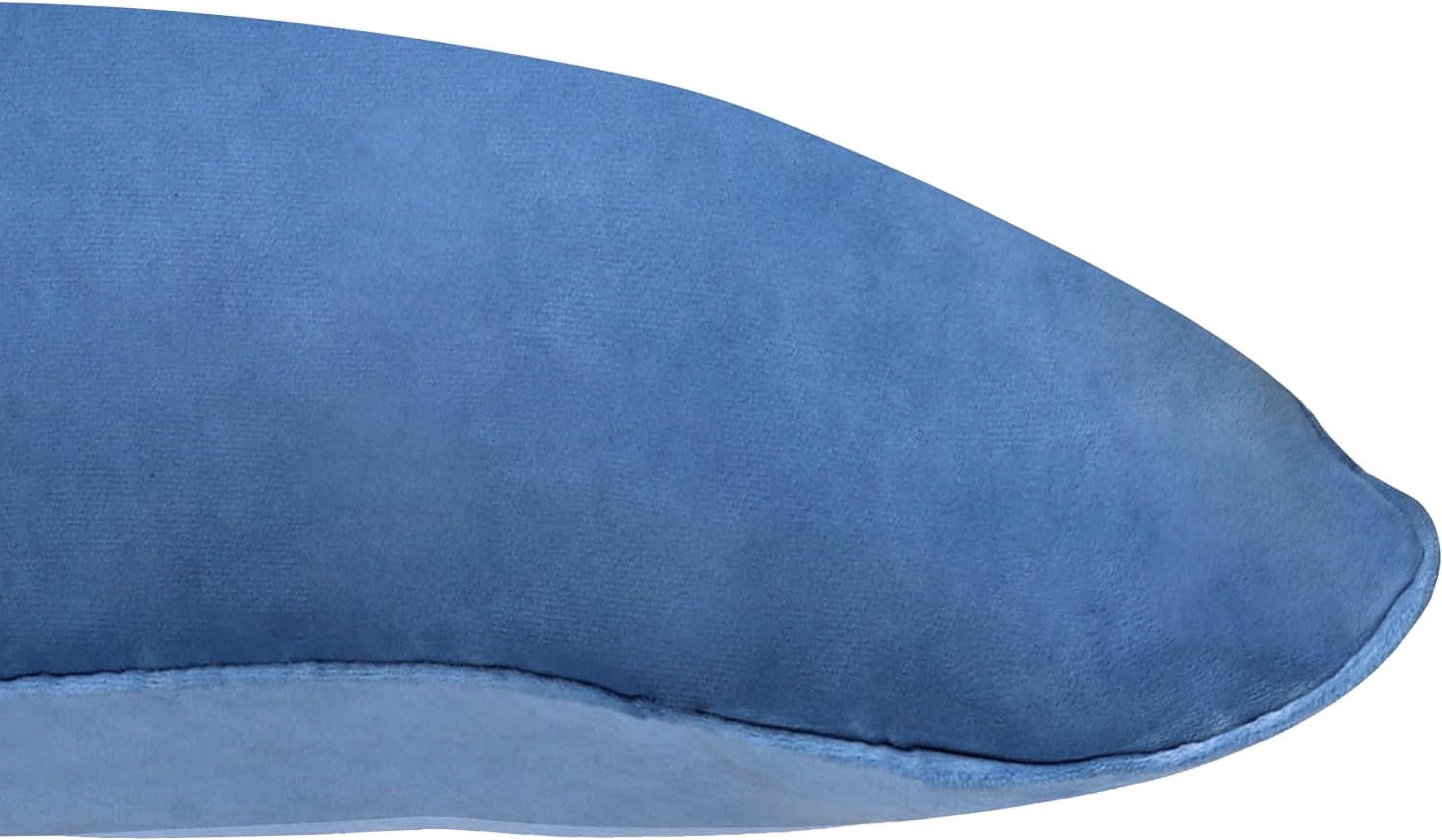 A1HC Hypoallergenic Down Alternative Pillow Inserts, 22x22 in, Square, Pack of 2, Prussian Blue