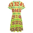 thumbnail image 5 of Best Play Bingo Dress Summer Street Style Dresses Female Short Sleeve Printed Sundress, 5 of 7