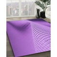 thumbnail image 3 of Ahgly Company Machine Washable Indoor Rectangle Transitional Violet Purple Area Rugs, 5' x 7', 3 of 7